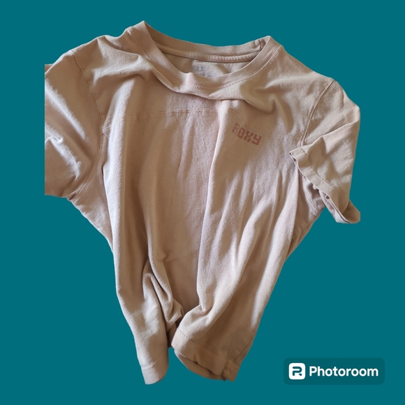 Crop oversized Roxy t-shirt - Picture 2 of 4